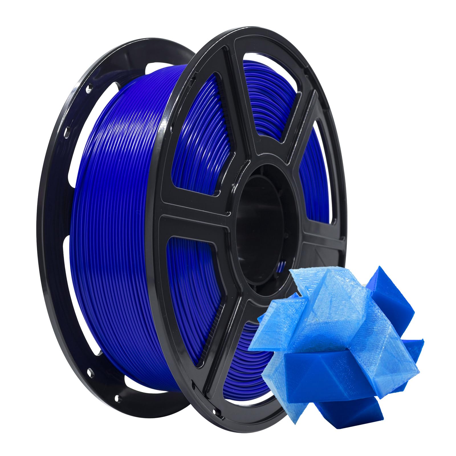 FLASHFORGE PLA Filament 1.75mm, 3D Printer Filament 1kg (2.2lbs) Spool, Dimensional Accuracy +/- 0.02mm, 3D Printing Filament Easy to Use and Fits for Most FDM 3D Printers (Blue)