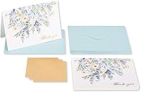 Vista 2 de Papyrus Sympathy Thank You Cards with Envelopes, Leaves (12-Count)
