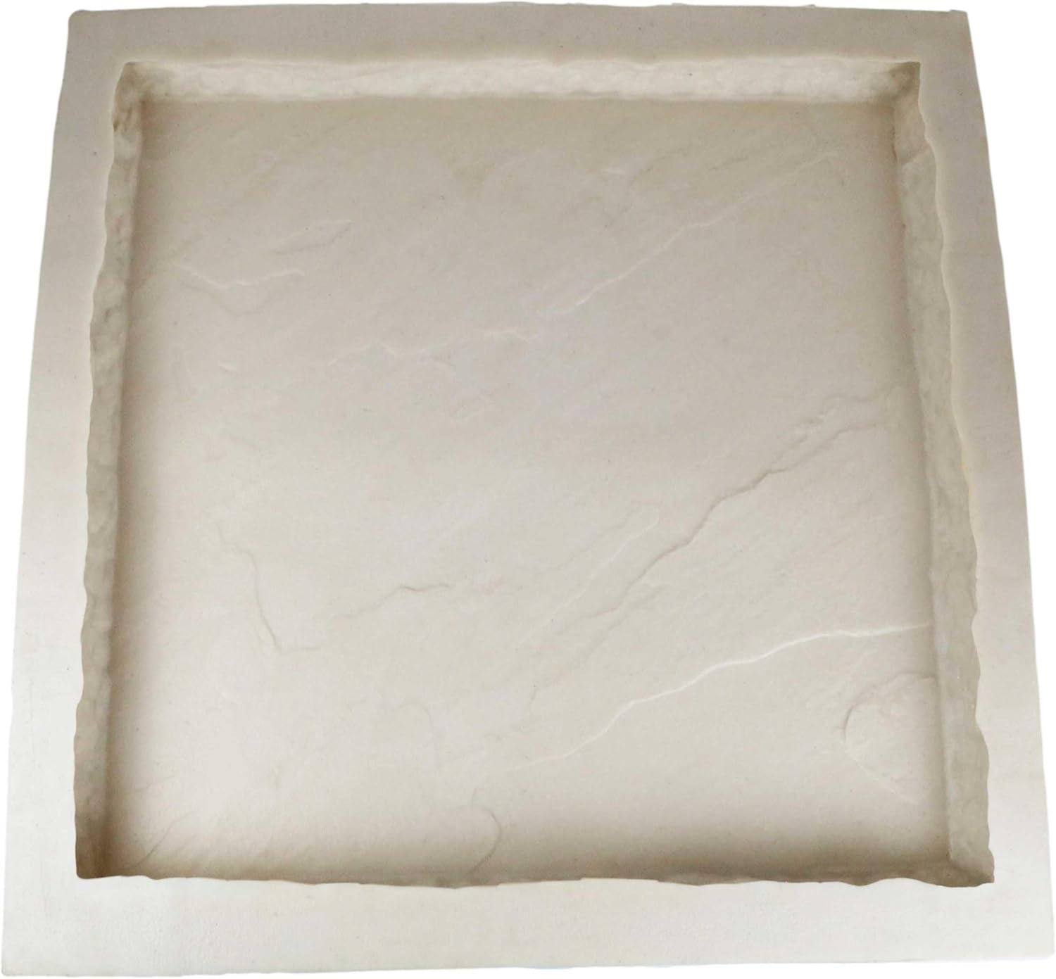 Rubber Mold for Concrete, Slate Texture, Wall and Column Cap/Hearthstone/Paver Mold, 27" L x 27" W x 2.25" D