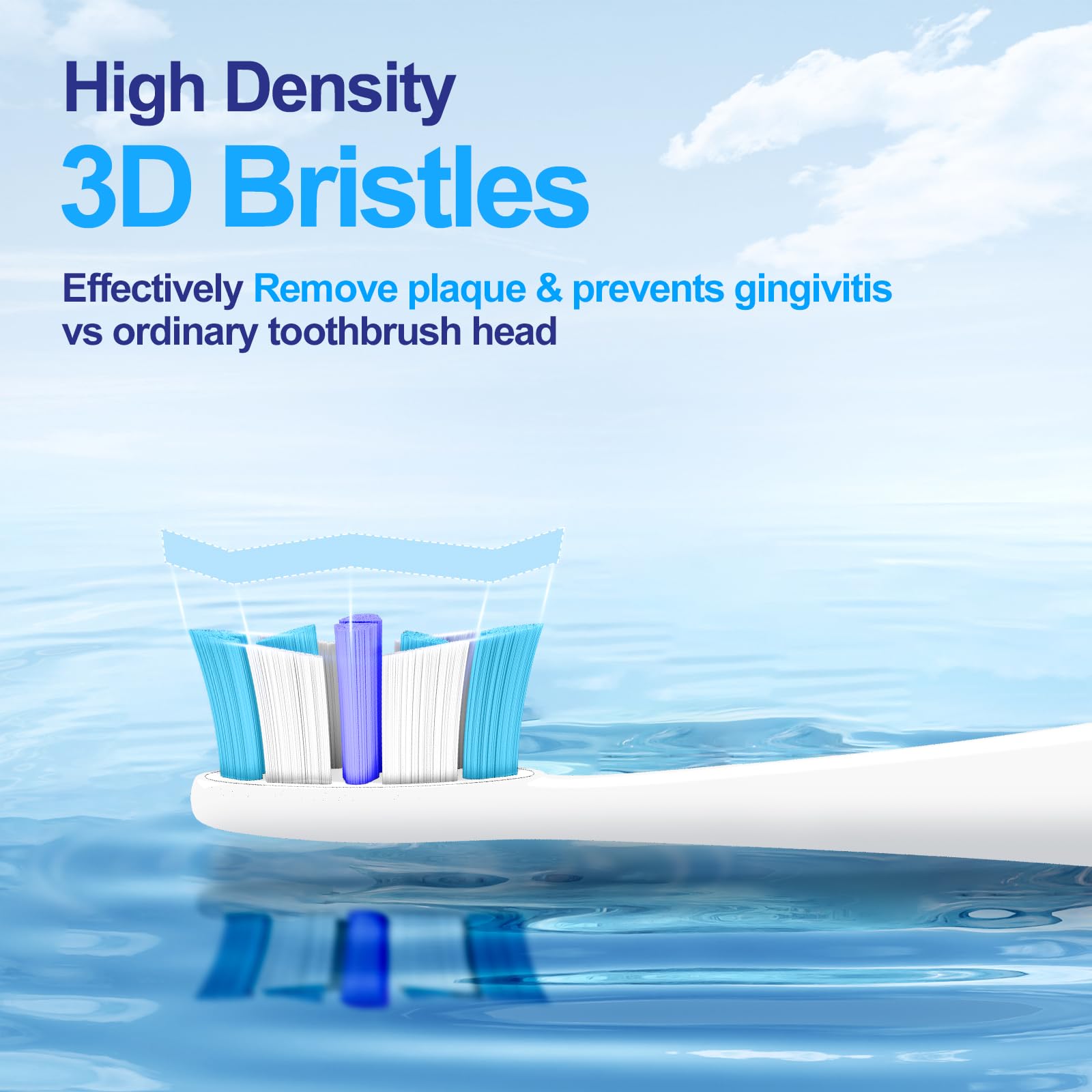 Seago Electric Toothbrush Heads Replacement Toothbrush Head Fit for SG2752 SG2753…, White - Image 3
