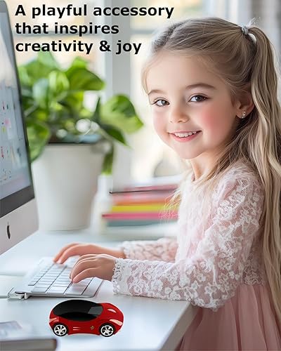 Miniatura 7 de Cool Mouse deportivo 3D con forma de automóvil de 24 GHz mouse inalámbrico óptico ergonómico para juegos mini mouse de oficina pequeño con receptor