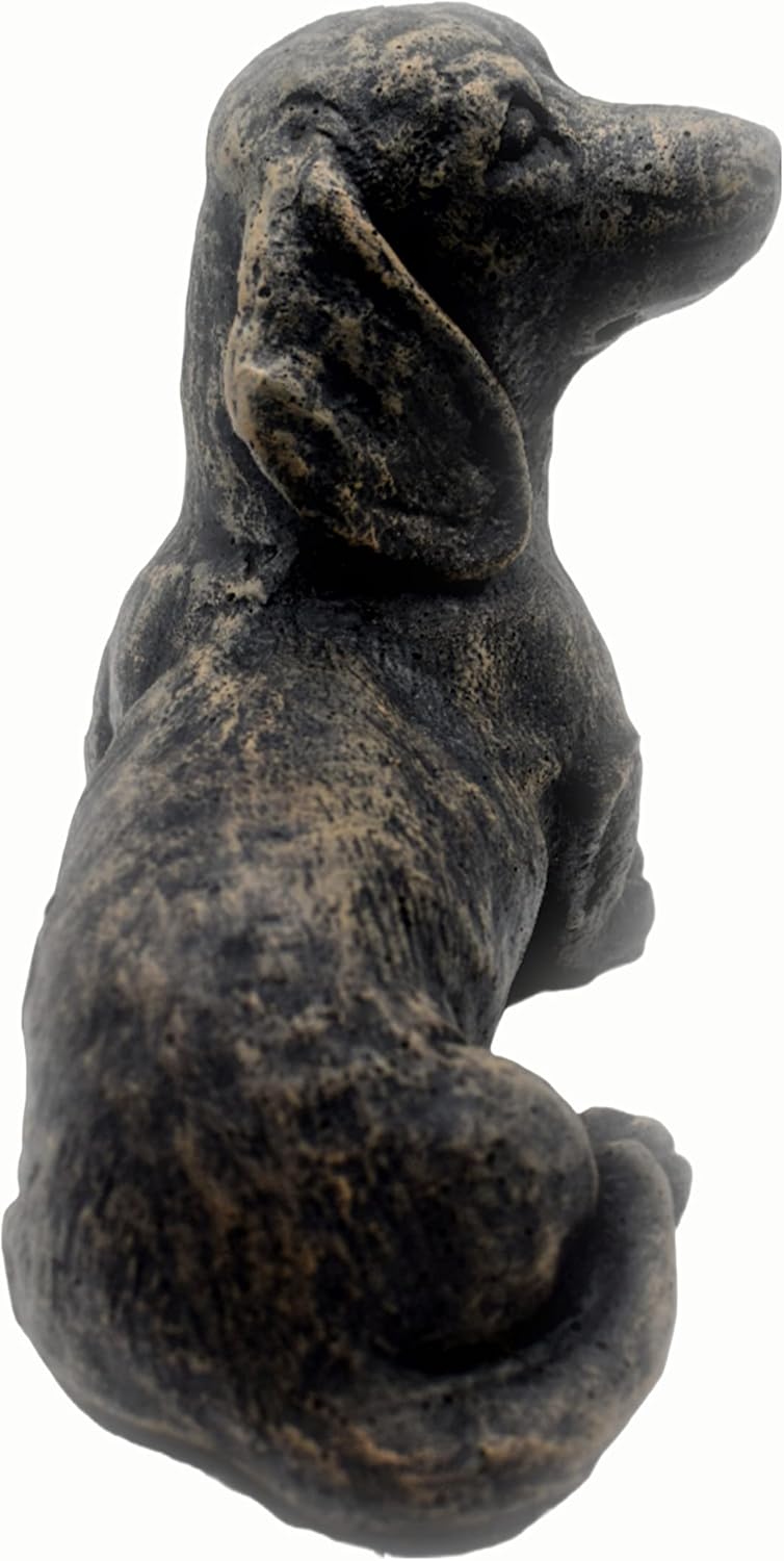 Solid Rock Stoneworks sm Sausage Dog-Autumn Brown- 7" Tall x 10" w x 5" d