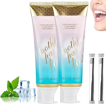 Amazon.com: Peach Mint Toothpaste,Peachloft Teeth Whitening Toothpastes ...