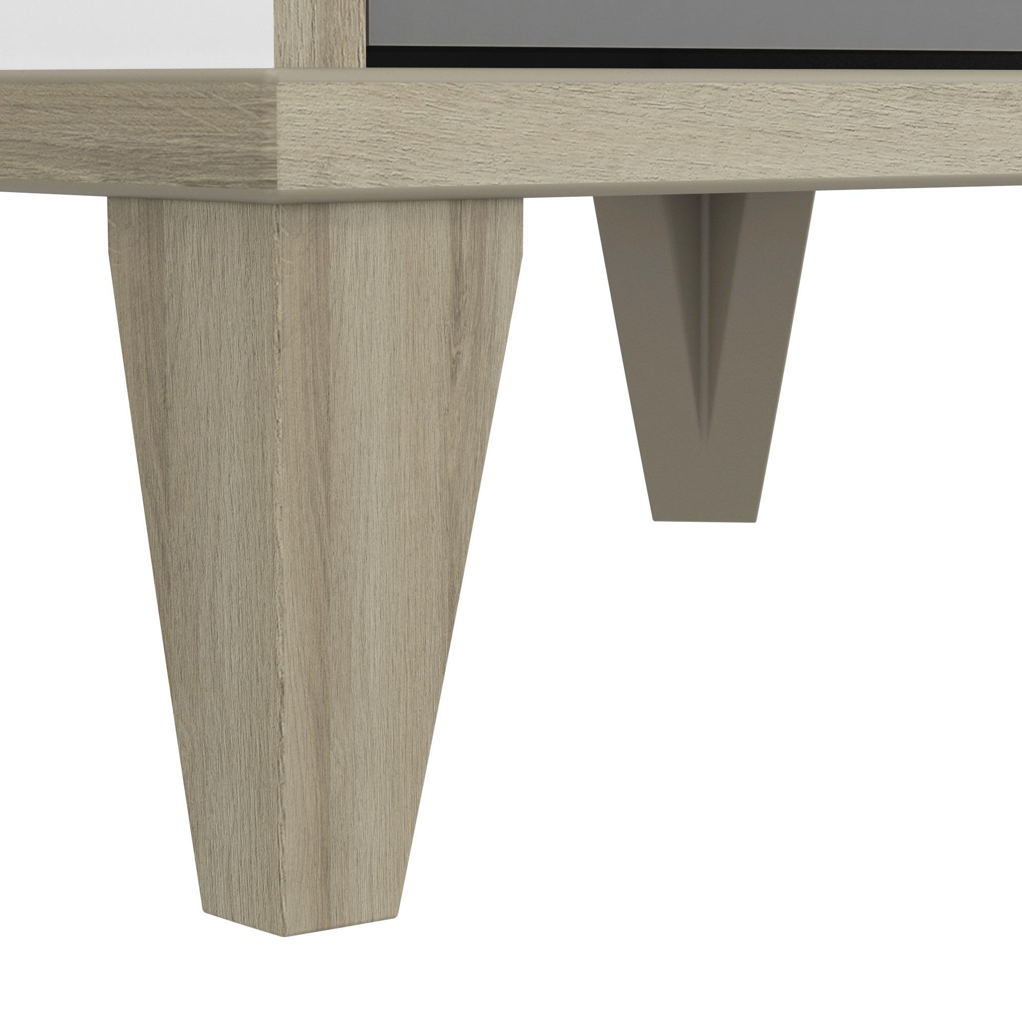 Table de Chevet & Nuit Enfant Blanc – Garçon & Fille – Produit Robuste Pour la Chambre des plus Petits – Fabriqué en France 37 x 33 x 43 CM
