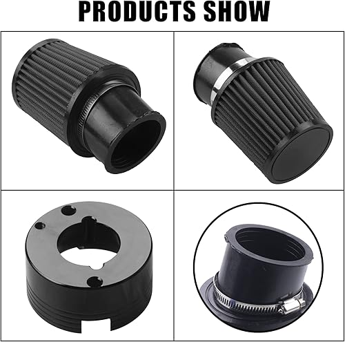 MRELC Kit de adaptador de filtro de aire para Predator 301cc 420cc 11hp 13hp 15hp GX340 GX390 389cc etapa 1 mini piezas de bicicleta Go Kart carrito