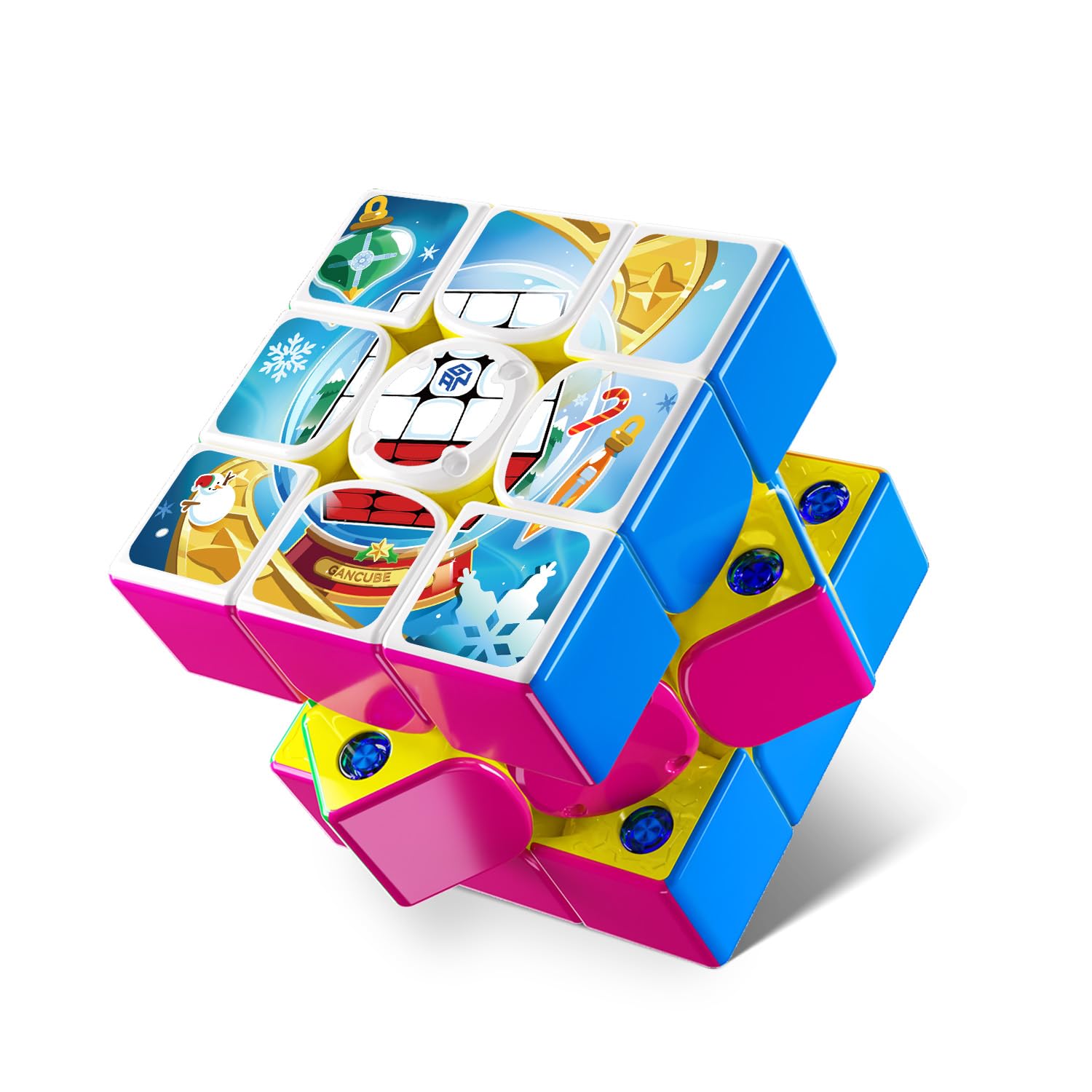 GAN i4 Maglev UV with Sticker, Smart Speed Cube with GanPod for Pros Cuber | Omni-directi…