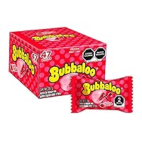 Vista 1 de Bubbaloo Adams - Goma de mascar 47 pz - sabores varios (Fresa, 47pz)