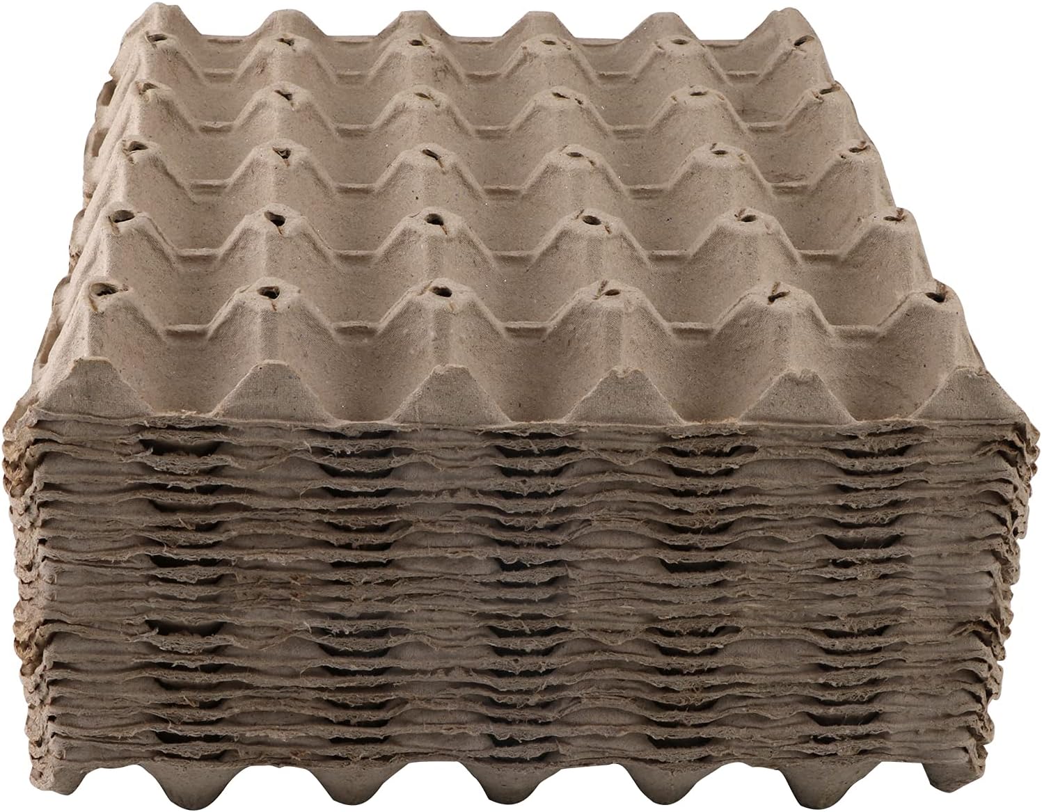 30Cell Egg Crates (20 Trays) ,Stackable Pulp Fiber Egg