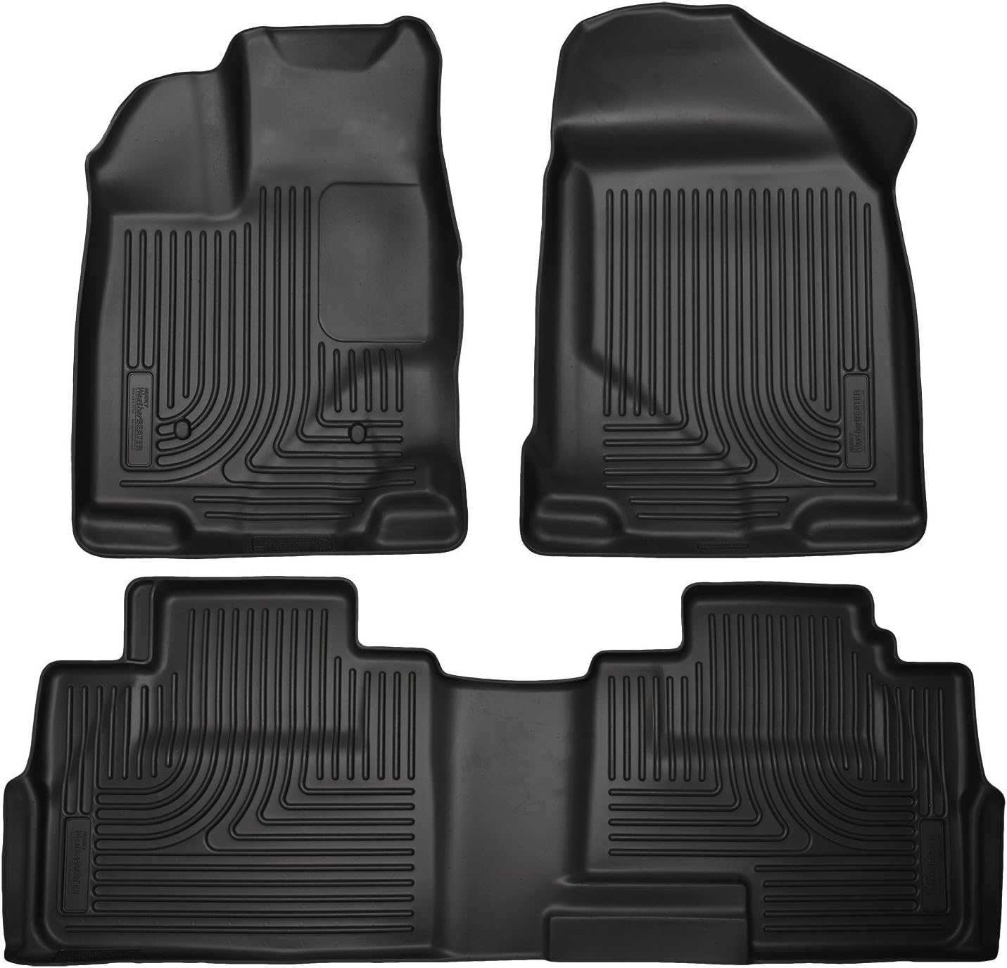 Weatherbeater Series | Front & 2nd Seat Floor Liners - Black | 99761 | Fits 2007-2014 Ford Edge, 2007-2015 Lincoln MKX 3 Pcs