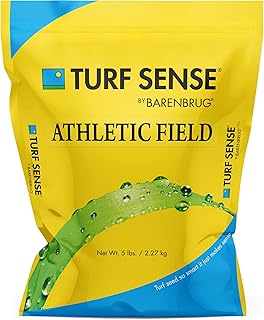 Barenbrug 25620 Turf Sense Athletic Field Grass Seed Grows in Areas of Sun and Partial Shade, 5 LB Bag