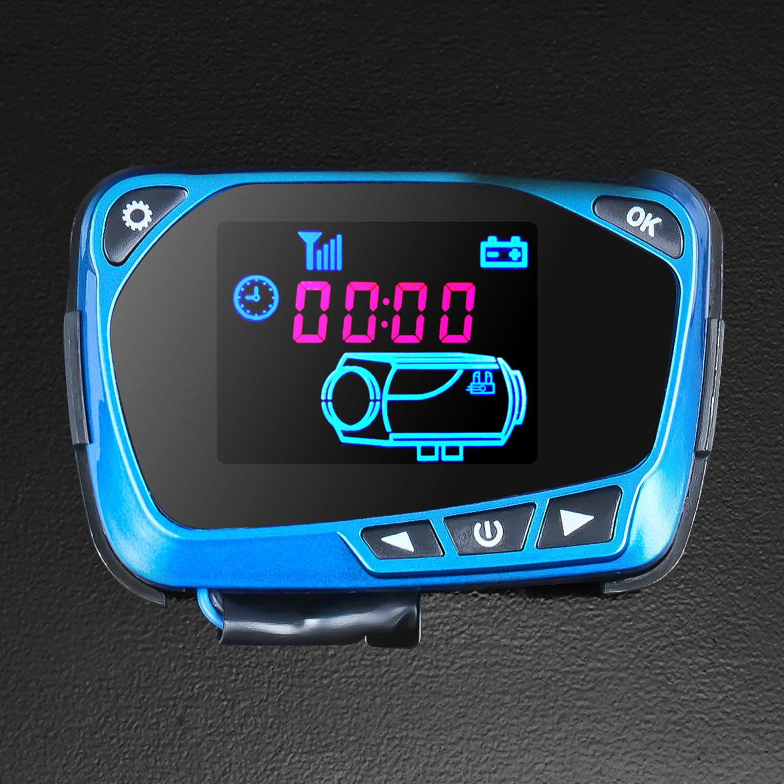 VEVOR Riscaldatore d’aria Diesel 12V 8KW Riscaldamento Autonomo Uscita Aria LCD Blu