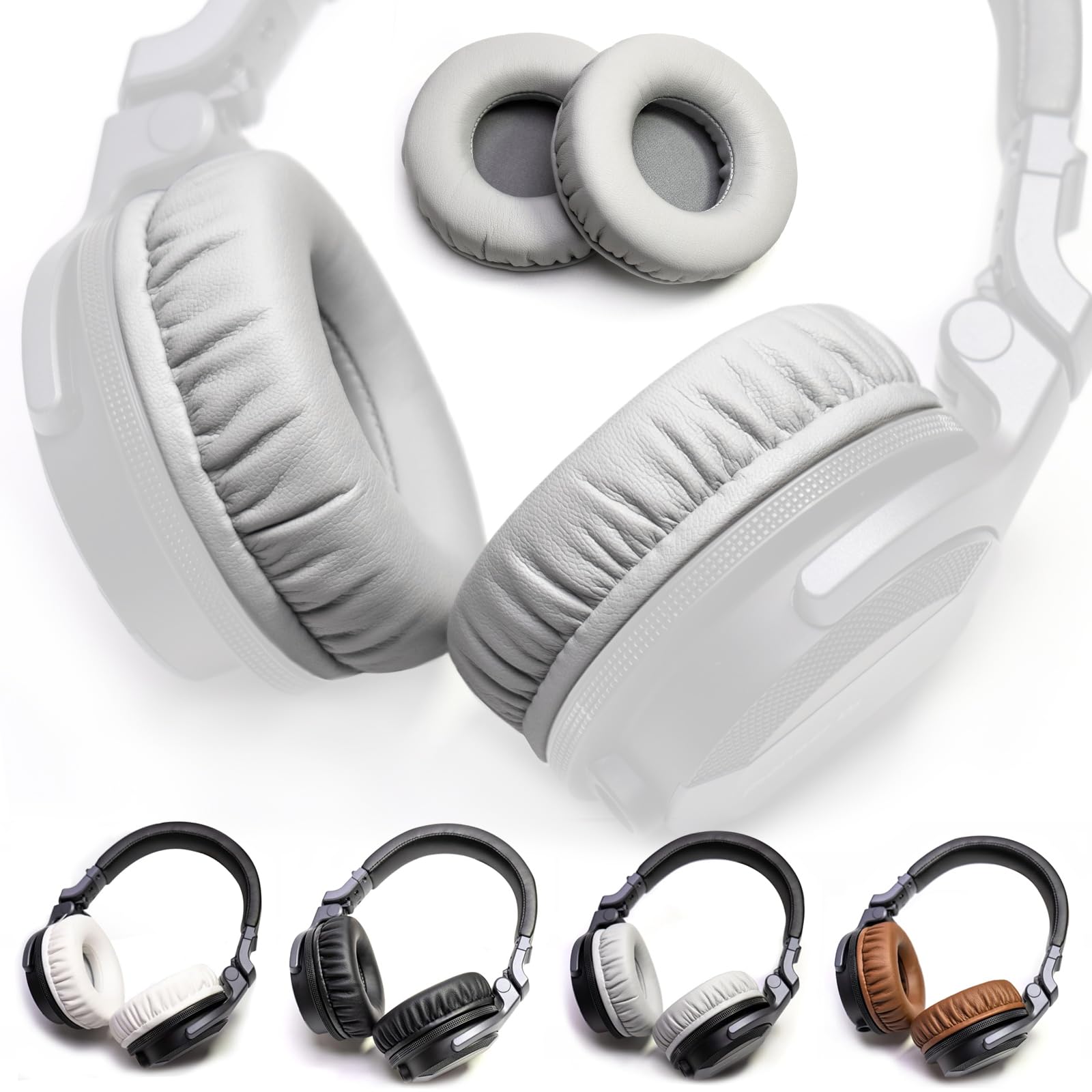 Ersatz-Ohrpolster Für Pioneer DJ HDJ-CUE1 Kopfhörer – Aus Proteinleder & Memory Foam, Bequem & Atmungsaktiv