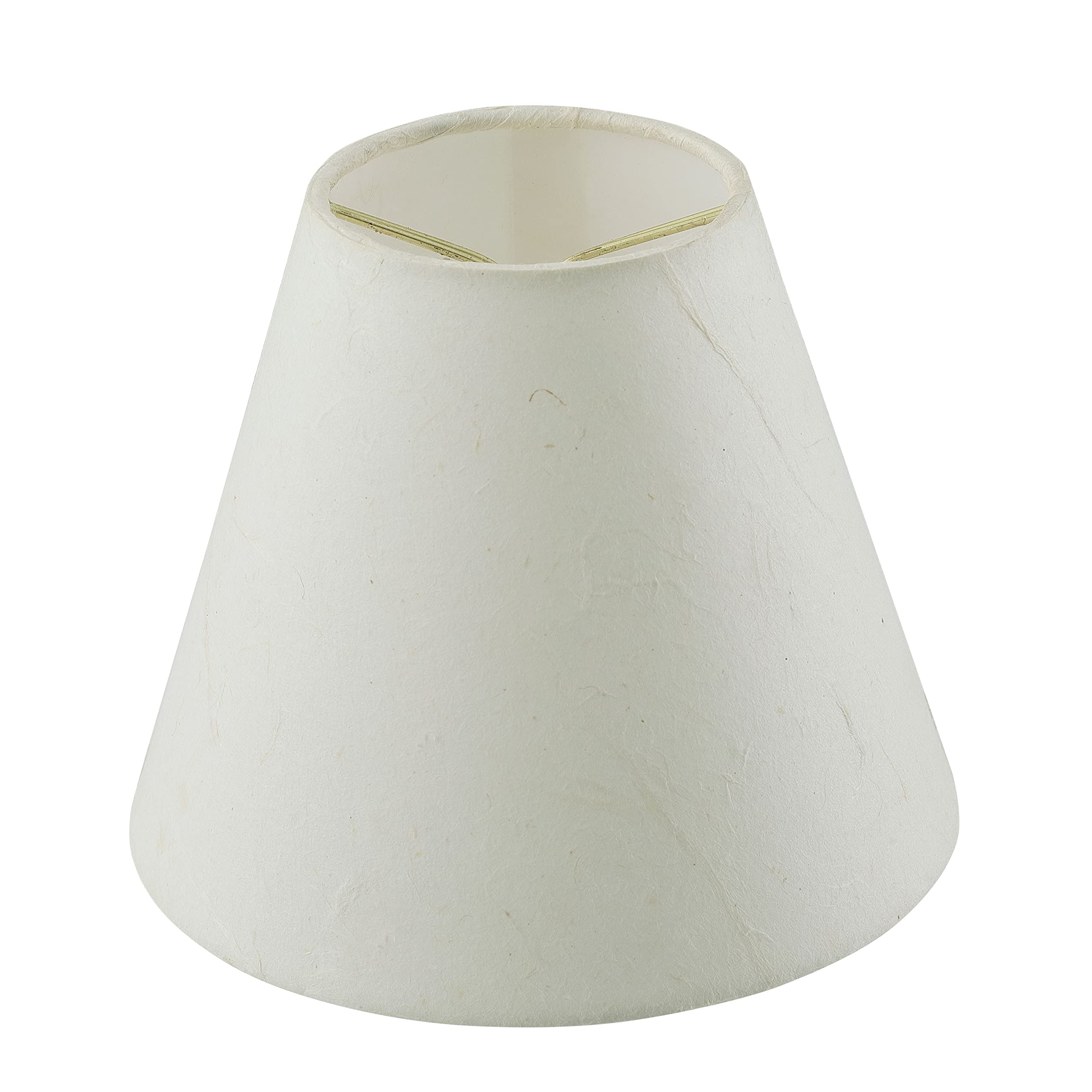 Aspen Creative 32128-5A mały żyrandol w kształcie imperium w twardej oprawie zestaw abażurów do lamp (5 sztuk), wzór przejściowy w kolorze białym, szerokość dna 15 cm (7,6 cm x 15 cm x 12,7 cm)