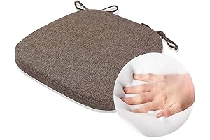 Cozy Comfort: Wooden Chair Cushion with Secure Ties