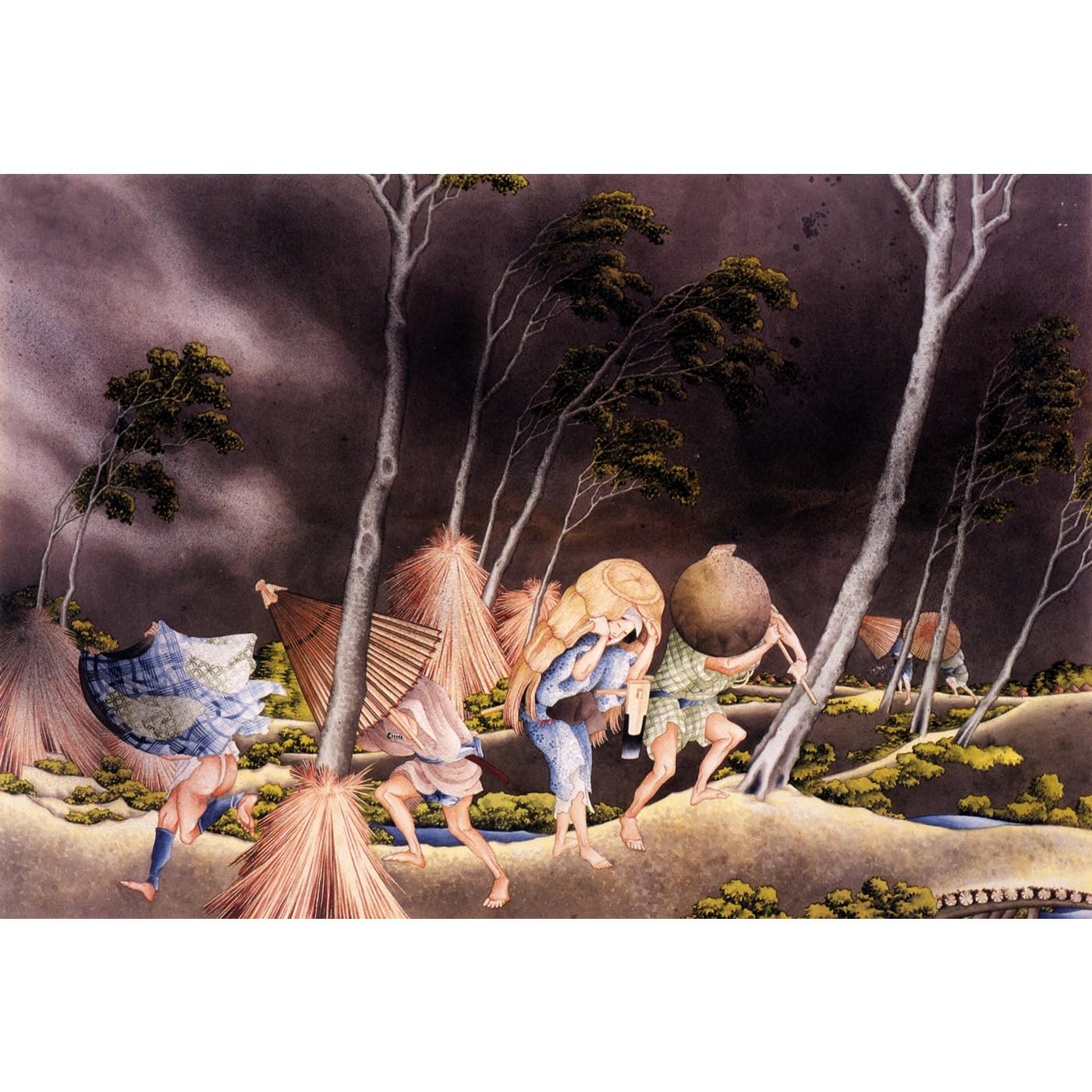 Impression giclée de qualité musée Hokusai sur toile en polycoton durable de grand format