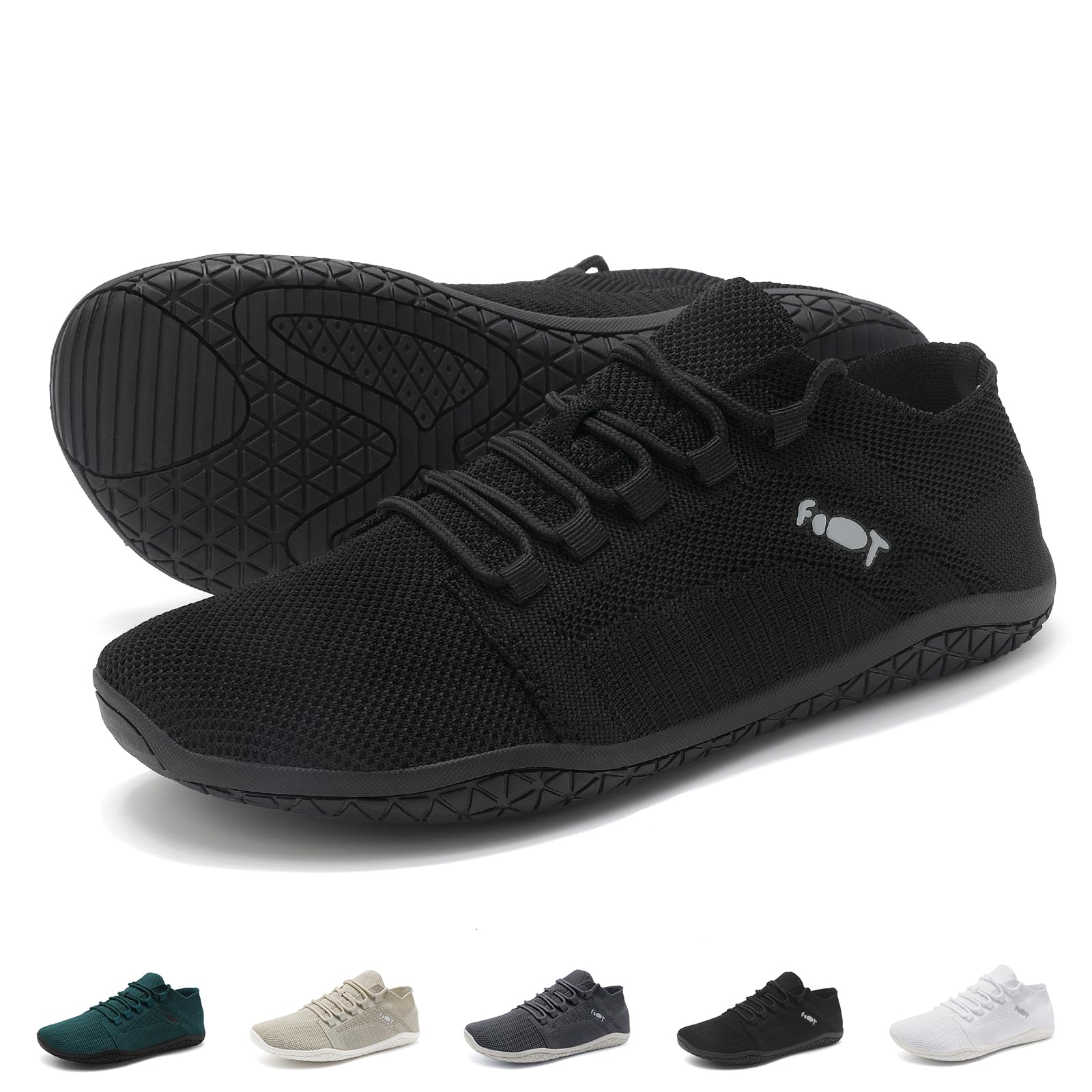 SAGUARO Barefoot Minimalistische blotevoetenschoenen met vijf tenen – licht en Zero Drop zool, hardlopen, fitnessstudio, wandelen, maat 36-48, Bruin, 40 EU