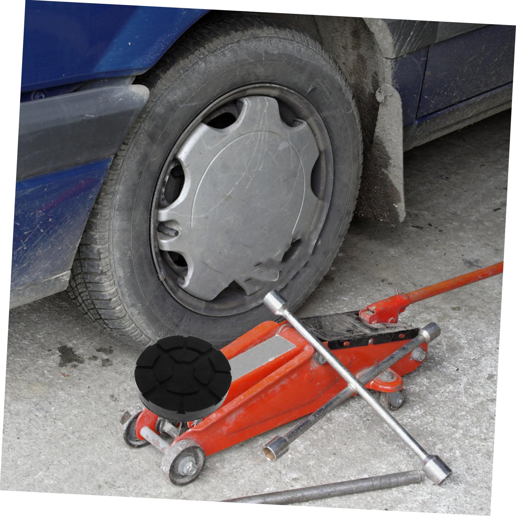 Wagenheberadapter Gummi für Hebebühne und Auto Schwarz