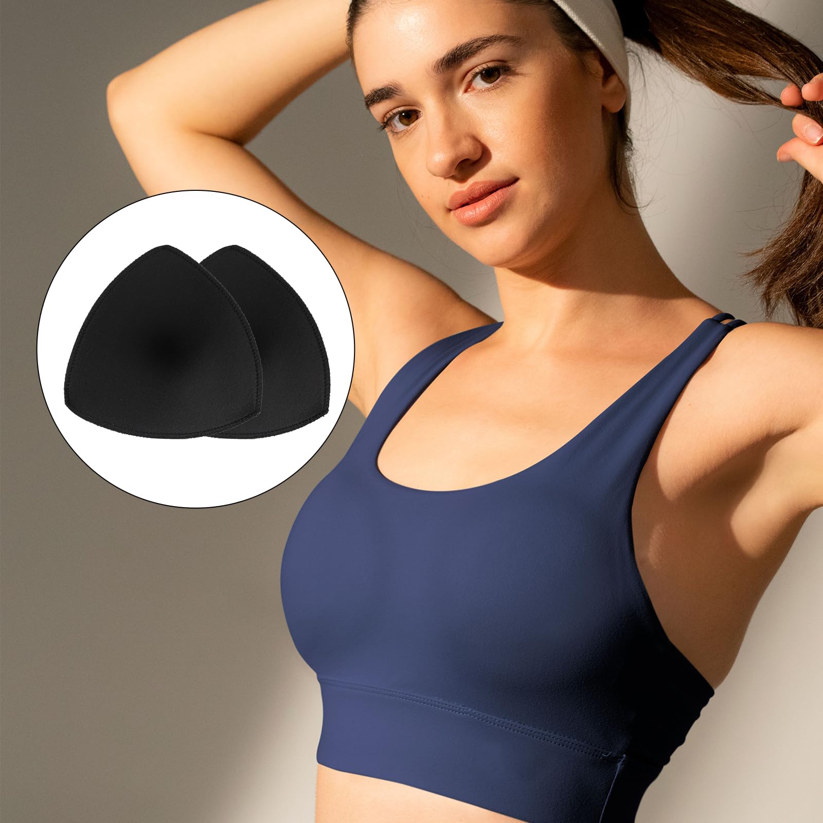 Mozeat BH-Einlagen und Bikini-Pads - Wasserfeste Push-Up BH-Polsterung - Herausnehmbare Unterwäsche-Einsätze für Sport-BH