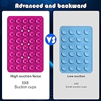 Vista 37 de Silicone Double Sided Suction Phone Case Mount, Detachable Hands Free & Strong Grip Holder for Selfies & Videos, Compatible iPhone Android