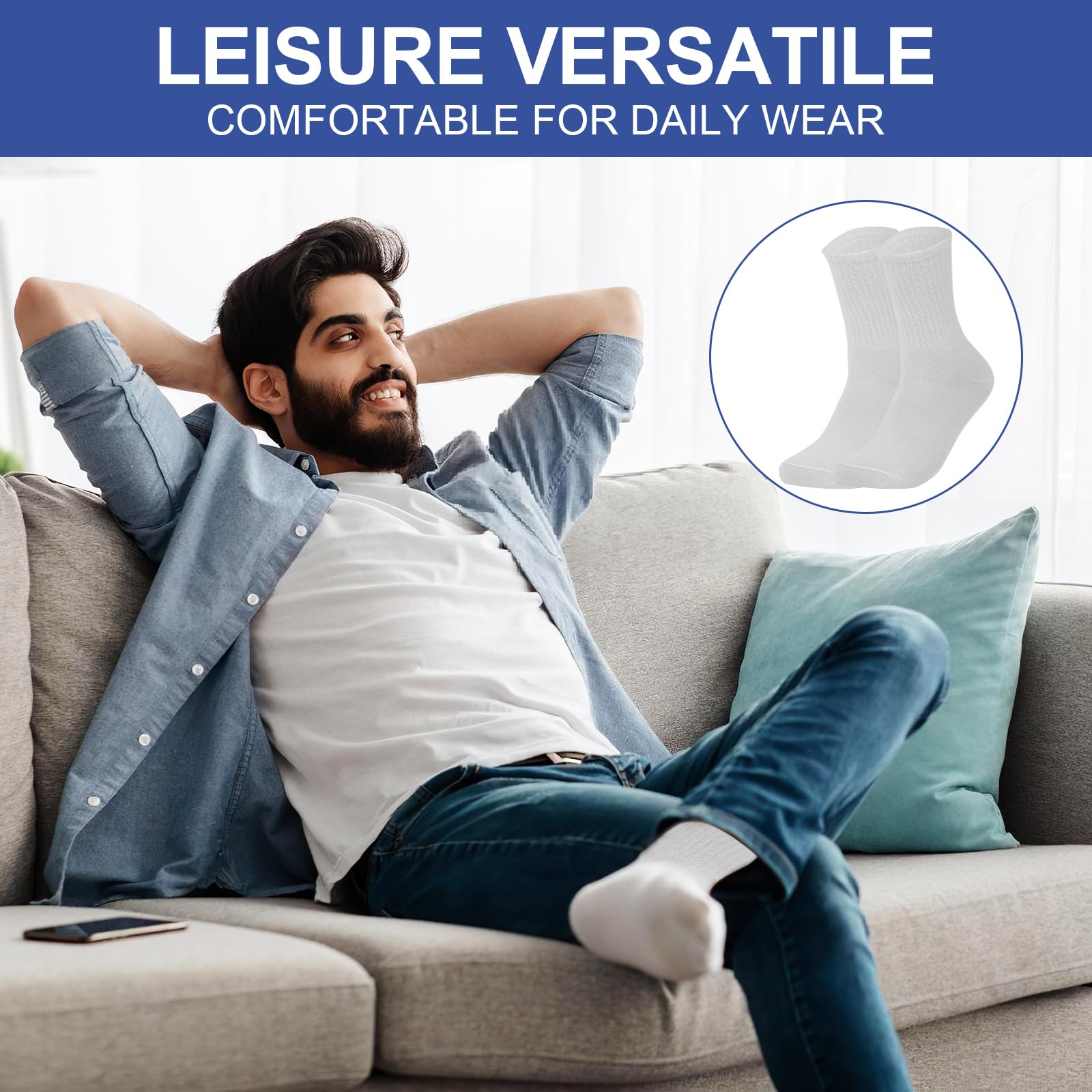 Lot de 120 paires de chaussettes de sport décontractées respirantes pour homme et femme Unisexe, noir, taille unique