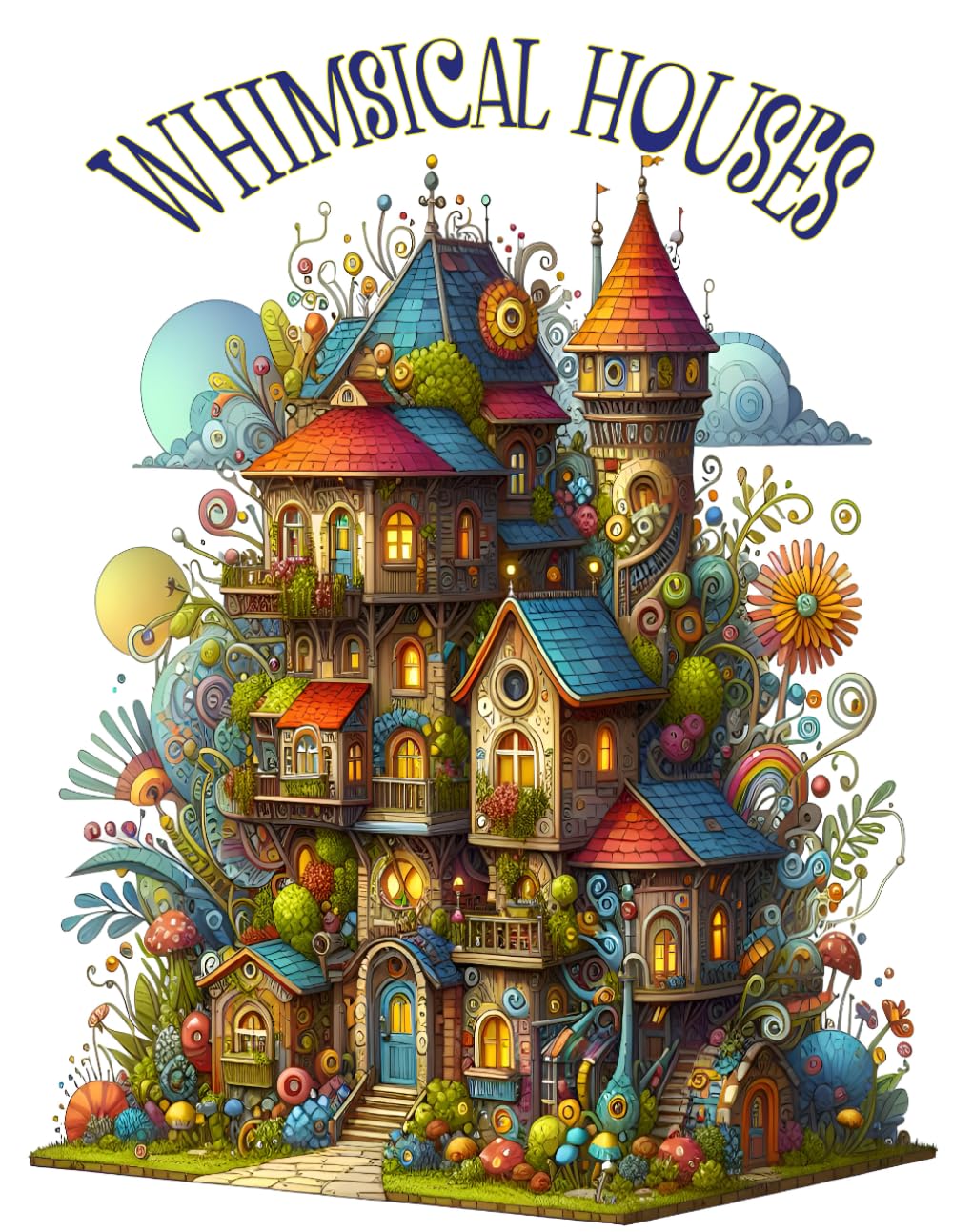 Creative Haven Whimsical Houses Coloring Book: Submerge Yourself in a Whimsical World of Colorful Architecture