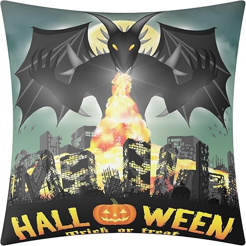 Miniatura 10 de POPCUSTOMS Fundas de almohada personalizadas de Halloween con fotos impresas de dos lados, fundas de almohada personalizadas, regalos para sofá,