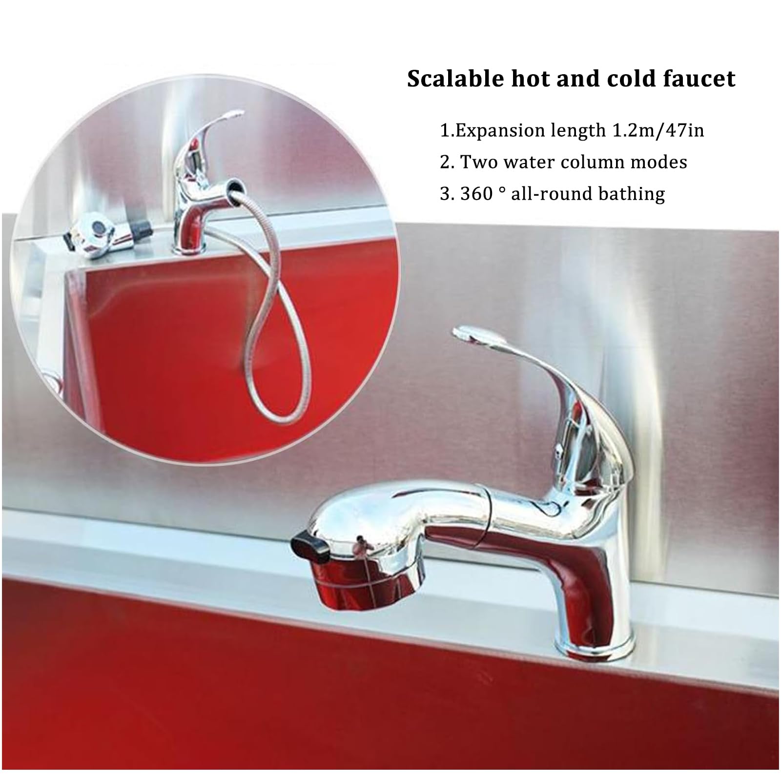 Baignoire pour Chien Inox,Baignoire de Toilettage Professionnelle,Baignoire Toilettage en Acier Inoxydable Chien,Grand Bain de Toilettage, Animaux Baignoire Chien, Table Toilettage Animaux(31in/80cm,D