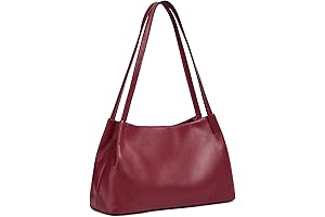 Genuine Leather Hobo Bags for Women in Captivating Red