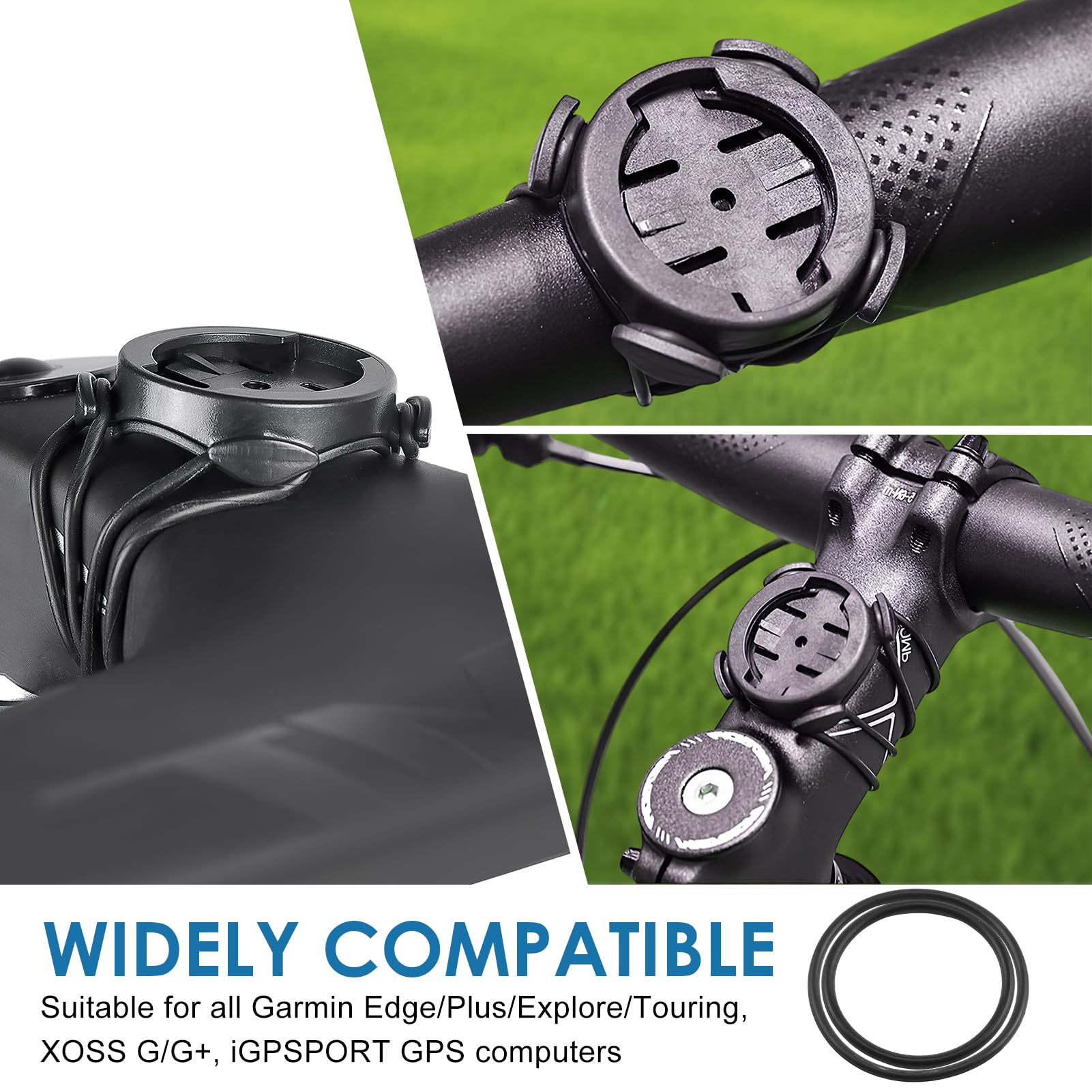 Soporte para bicicleta de cuarto de vuelta compatible con Garmin | Bryton | XOSS | iGPSPORT | Ordenador GPS Bicicleta para Garmin Edge 130 200 500 510 520 530 iGPSPORT iGS50
