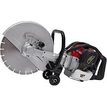 16inch Gas Concrete Saw,1400w Concrete Gas Powered Cut-Off Saw with 13" Blade,2-Stroke 52cc Engine Cement Masonry Wet Dry Machine,4" Cut Depth,Motor Circular Cutter for Cut Cement Blocks, Stones
