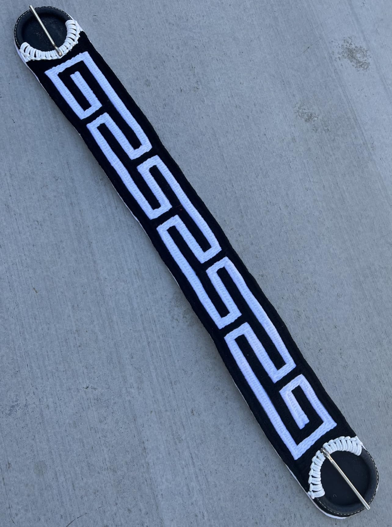 Black Charro Saddle Horse Cinch, Cincho Charro para Caballo, Horse Tack