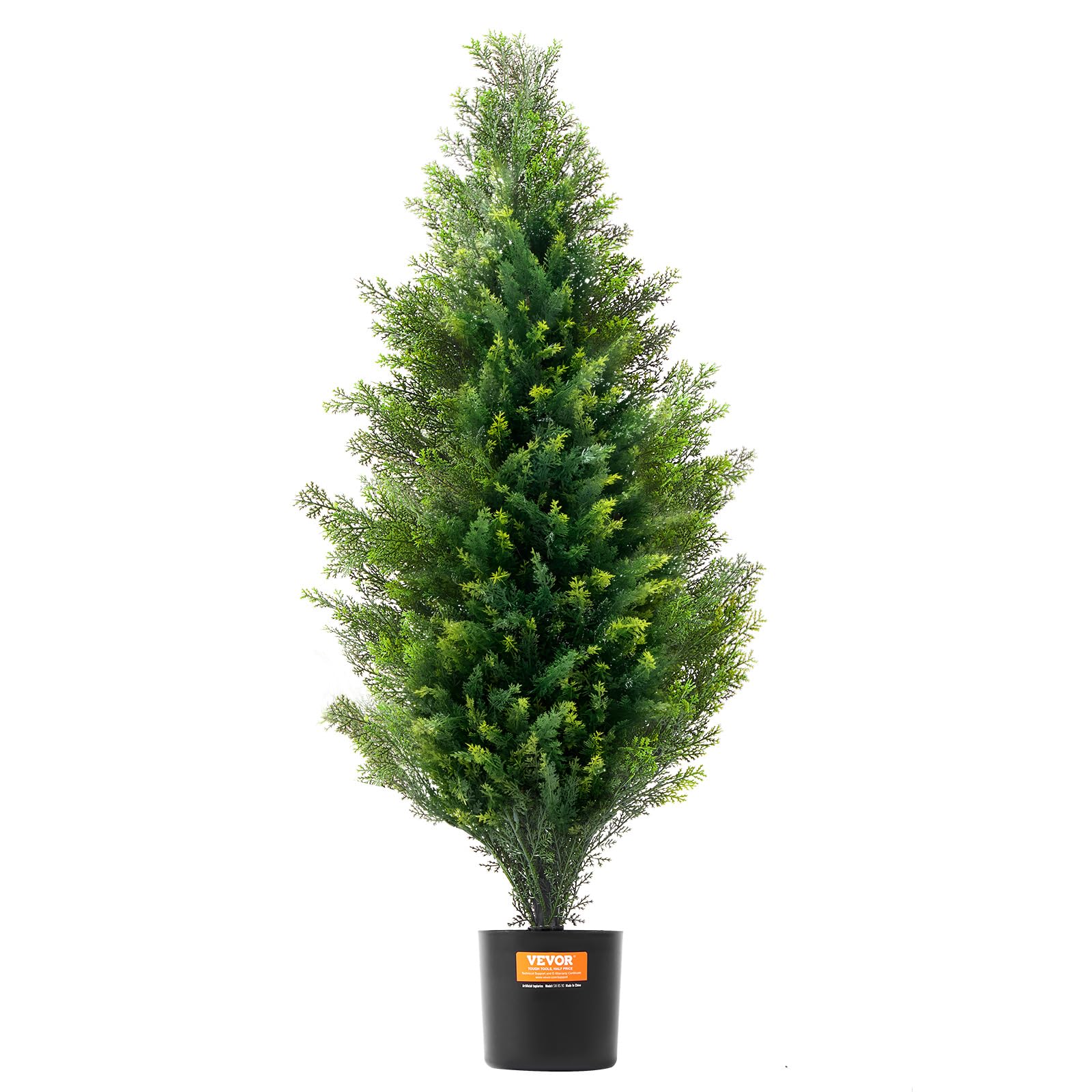 VEVOR Albero Topiario di Cedro Artificiale, Alto 91,4 cm Realistiche Piante in Vaso di Pino con Foglie Extra, Set di Verde Artificiale Protetto dai Raggi UV per Domestica di Interni Esterni (2 Pezzi)