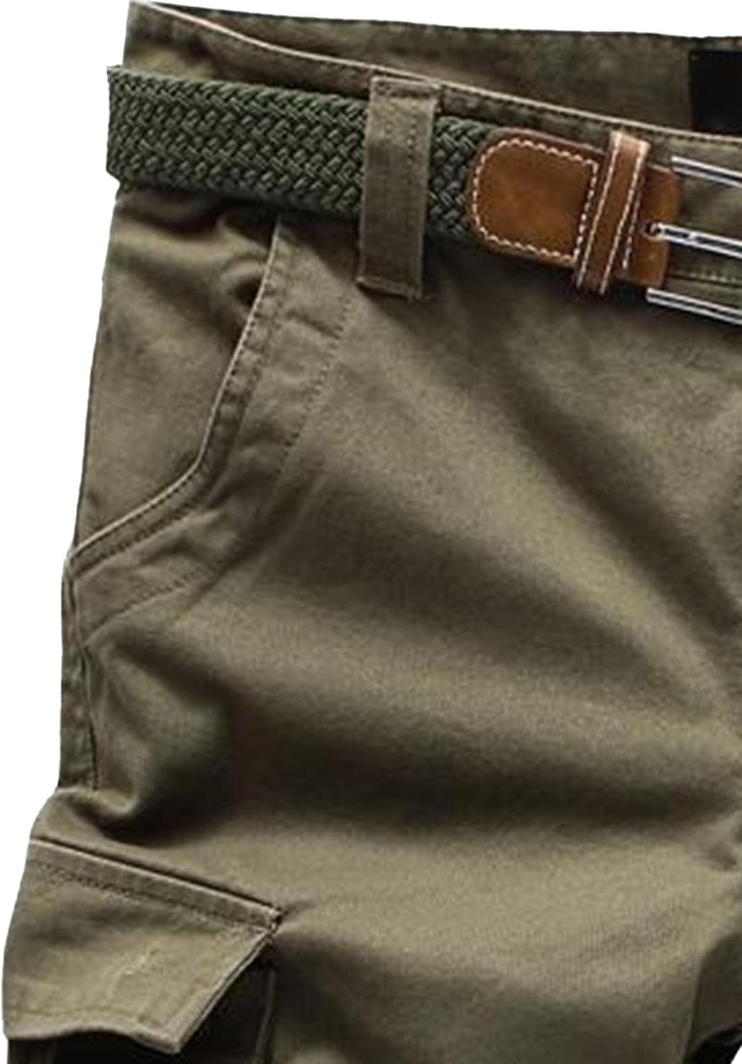 Maiyifu-GJ Men's Cotton Twill Cargo Shorts Lightweight Multi-Pockets Hiking Shorts Summer Casual Loose Fit Short Pants