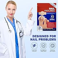 Vista 9 de Parches de uñas, parches de uñas de 21 piezas para uñas de los pies, parches de tratamiento de uñas extra fuertes, yesos de uñas extra fuertes de 8
