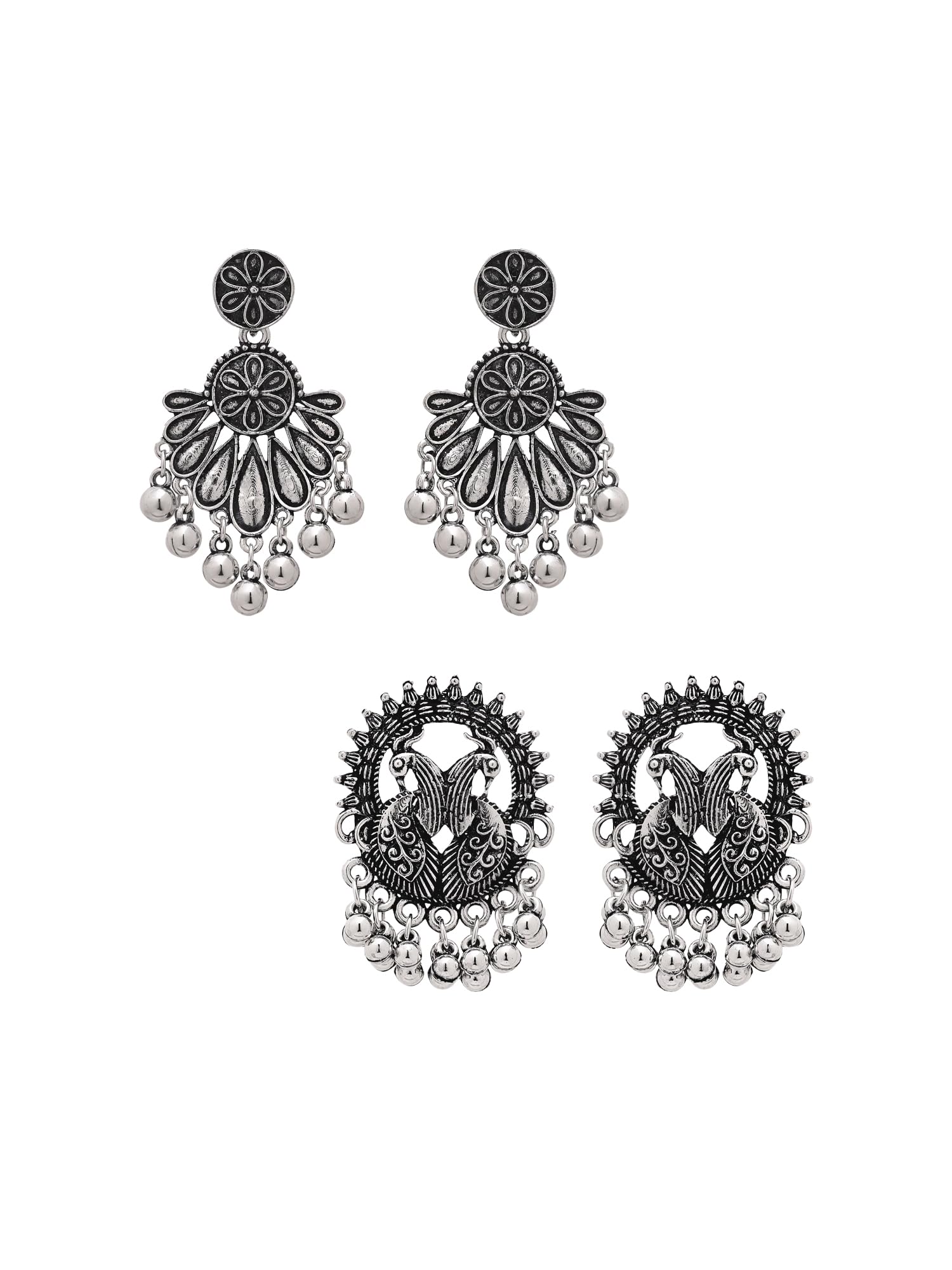 See full amazon price history chart for Yellow Chimes Silver Oxidised Drop Earrings For Women | Traditional Women Earrings | Oxidized Silver Plated Combo of 2 Pair Drop Earrings For Girls | Birthday Gift for Girls Anniversary Gift for Women Yellow Chimes Silver Oxidised Drop Earrings For Women | Traditional Women Earrings | Oxidized Silver Plated Combo of 2 Pair Drop Earrings For Girls | Birthday Gift for Girls Anniversary Gift for Women (B0D95P8LRK) Amazon Price History, Amazon Price Tracker