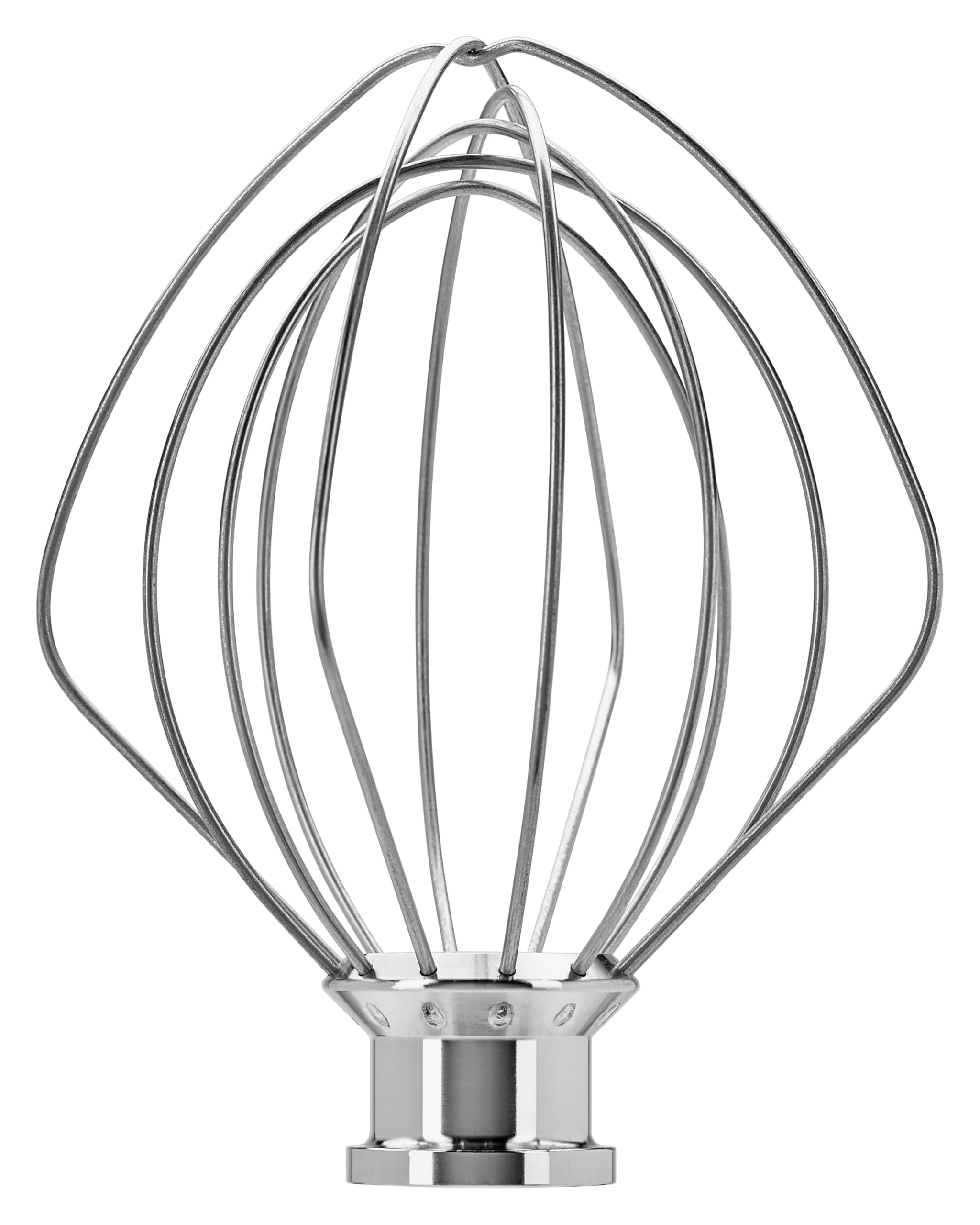 KitchenAid Set 3 Accessoires Acier Inoxydable pour Robots Inclinables 4.3L & 4.7L, Batteur Plat, Crochet Pétrisseur & Fouet, Compatible Lave-Vaisselle