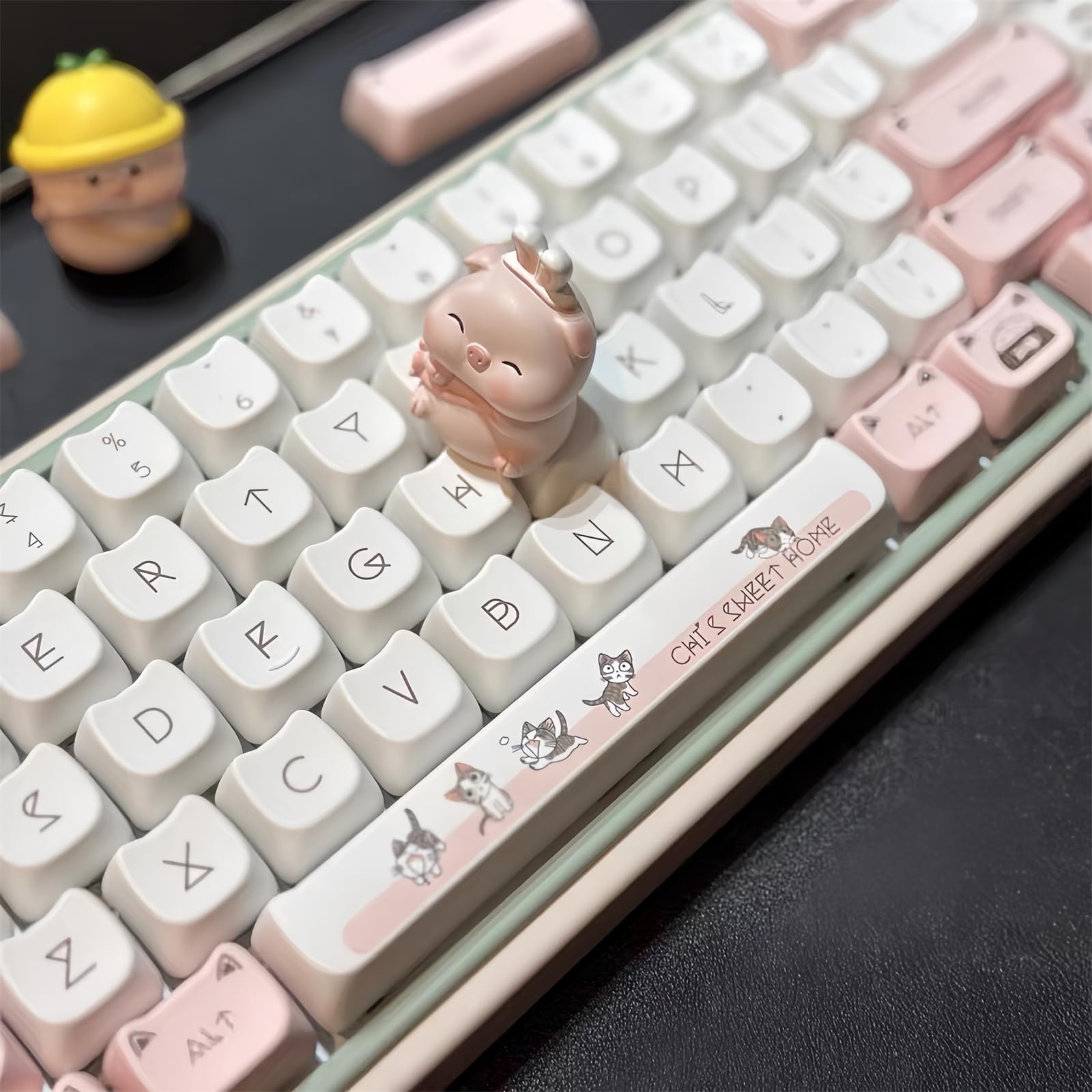 Amazon.com: FKZ Cute Cat Keycaps,Mao Profile Kawaii Kitten-Shape