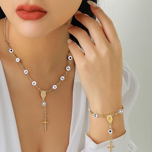 Miniatura 5 de 200 cuentas blancas del número 4 para pulseras, cuentas acrílicas de un solo número, 4 cuentas, 0.157 x 0.276 in, cuentas planas y redondas de