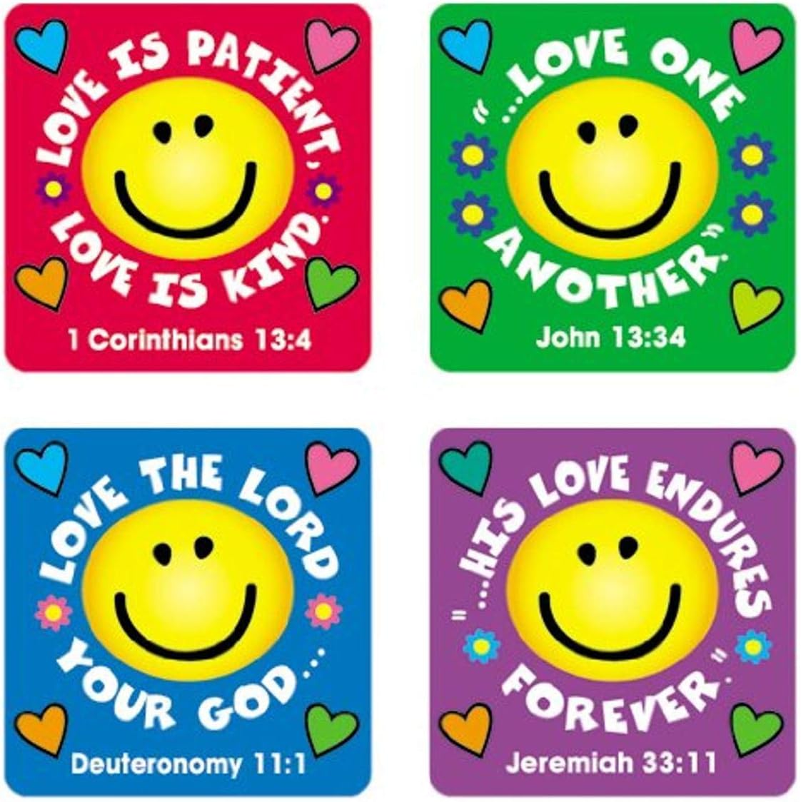 Carson Dellosa | Love Verses Christian Stickers | .8-inch x .8-inch, 120ct