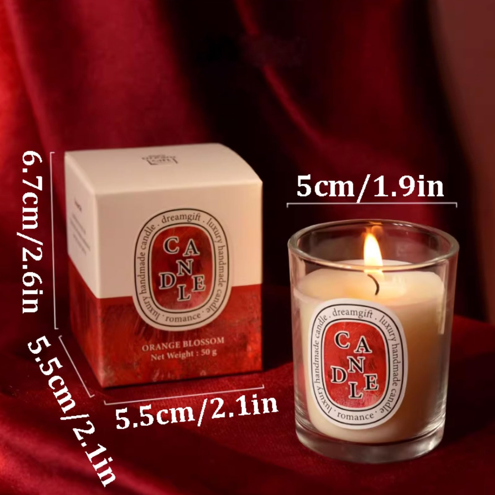 Szklane świece, nowoczesne świece w słoikach, wielokrotnego użytku, do aromaterapii, długotrwałe, do domu, wakacji, relaksu i spa, zgnilizna