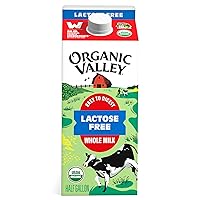 Vista 1 de Organic Valley Leche entera orgánica ultra pasteurizada sin lactosa, 64 onzas