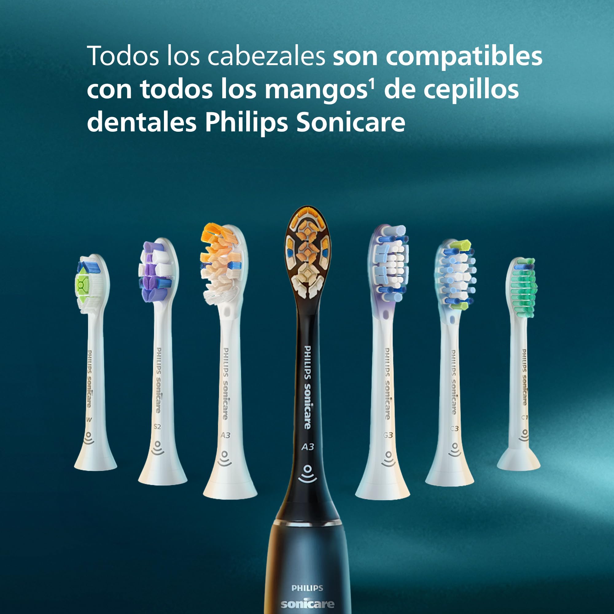 Philips Sonicare InterCare - Cabezales de recambio originales de cepillo eléctrico, blanco, pack de 8, HX9008/87