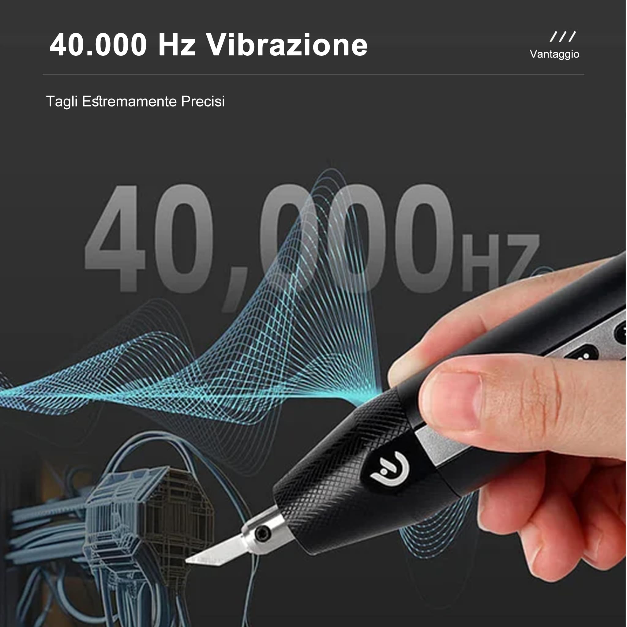 Hanboost C1 - Kit professionale senza fili ad ultrasuoni, multi-materiale, compatibile per progetti fai da te