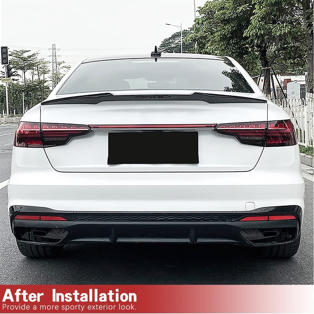 Amazon | カーボン製 A4 用リア スポイラー for Audi アウディA4 B9 S4