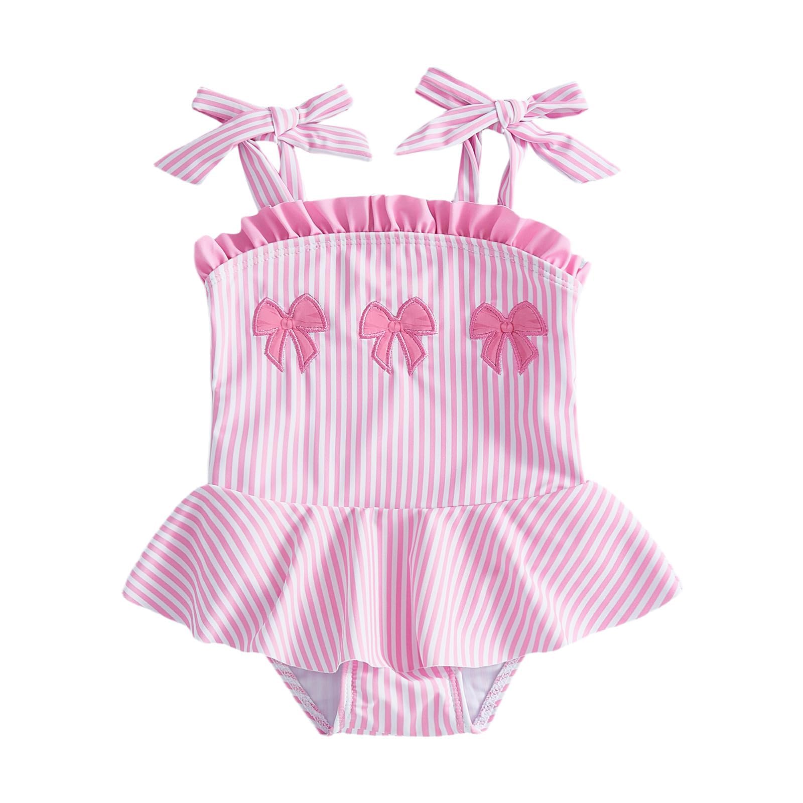Costume da Bagno per Bambina, Intero per Neonati Estivo da Spiaggia Senza Maniche per Bambini Piccoli