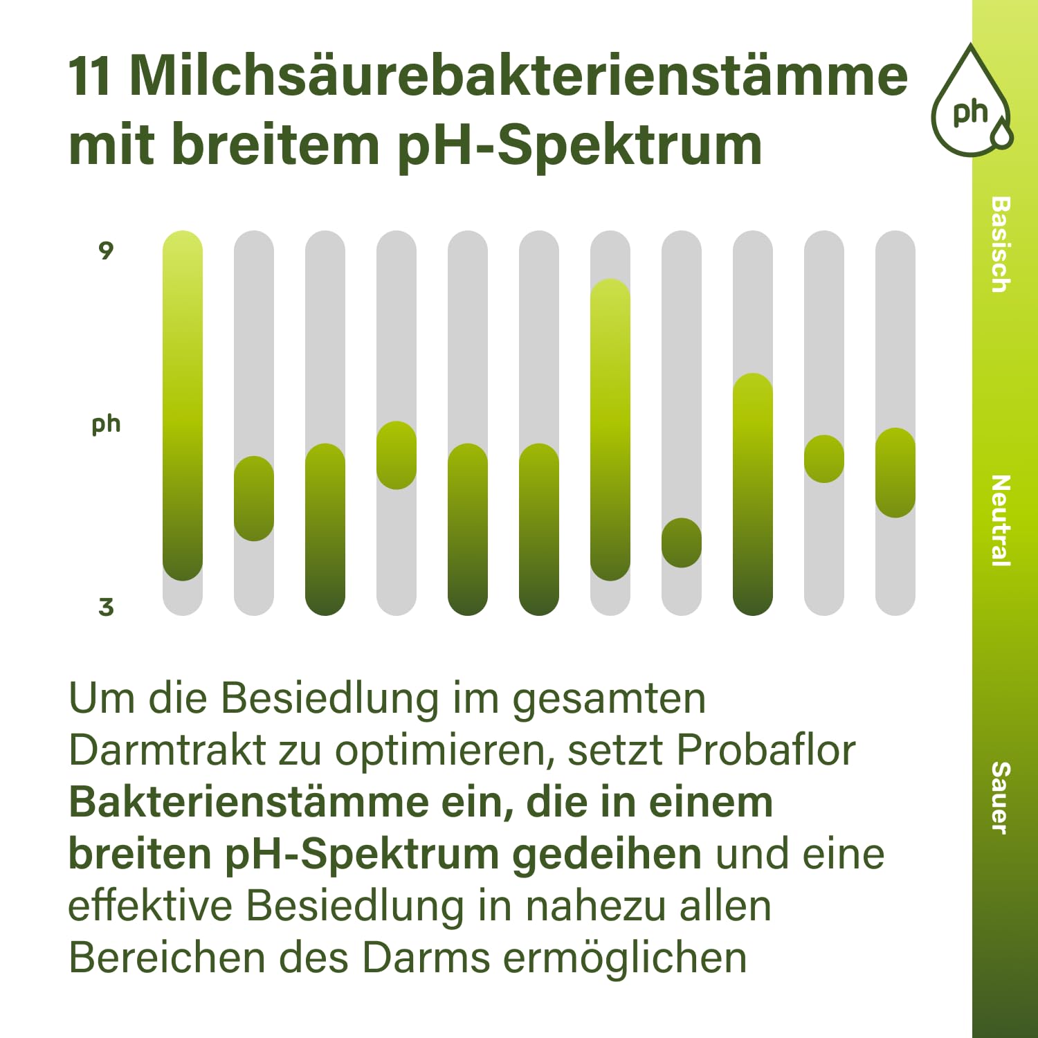 Nupure® Probaflor mit 345 Mrd KBE/g*, 110 Kapseln mit 11 Spezielle Bakterienstämme, Mit Inulin und Lactobacillus salivarius SP2, Besser geschützt dank Spezialdose, Vegan