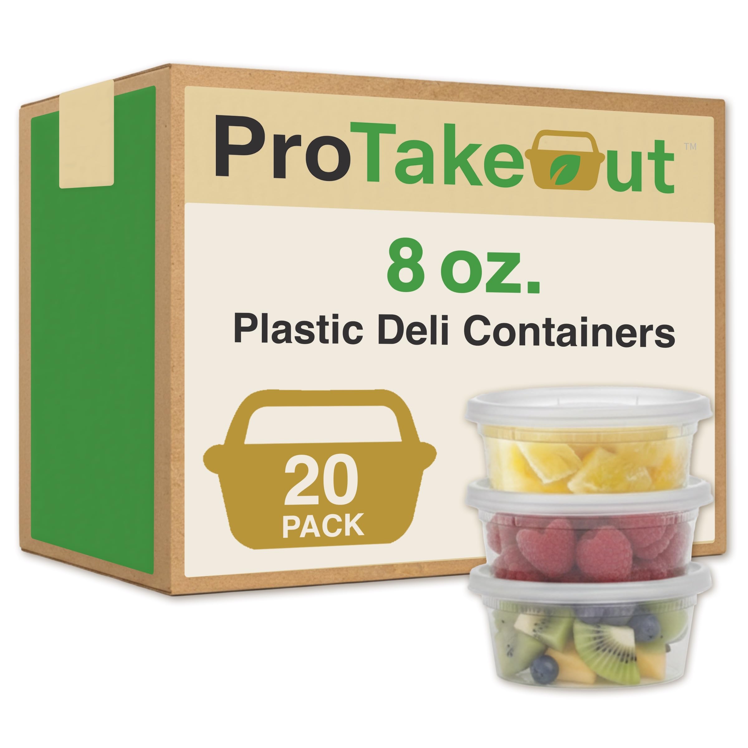ProTakeOut 8oz Plastic Deli Containers