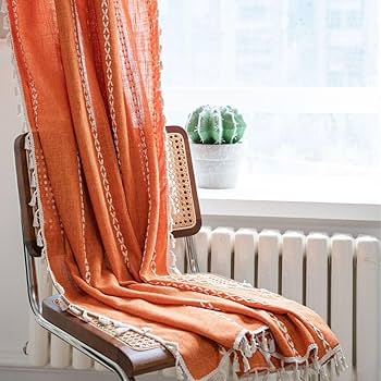 ブラインド カーテン オレンジ 白 ツートンカラー 和室 ブラインド カーテン オレンジ 白 ツートンカラー 和室