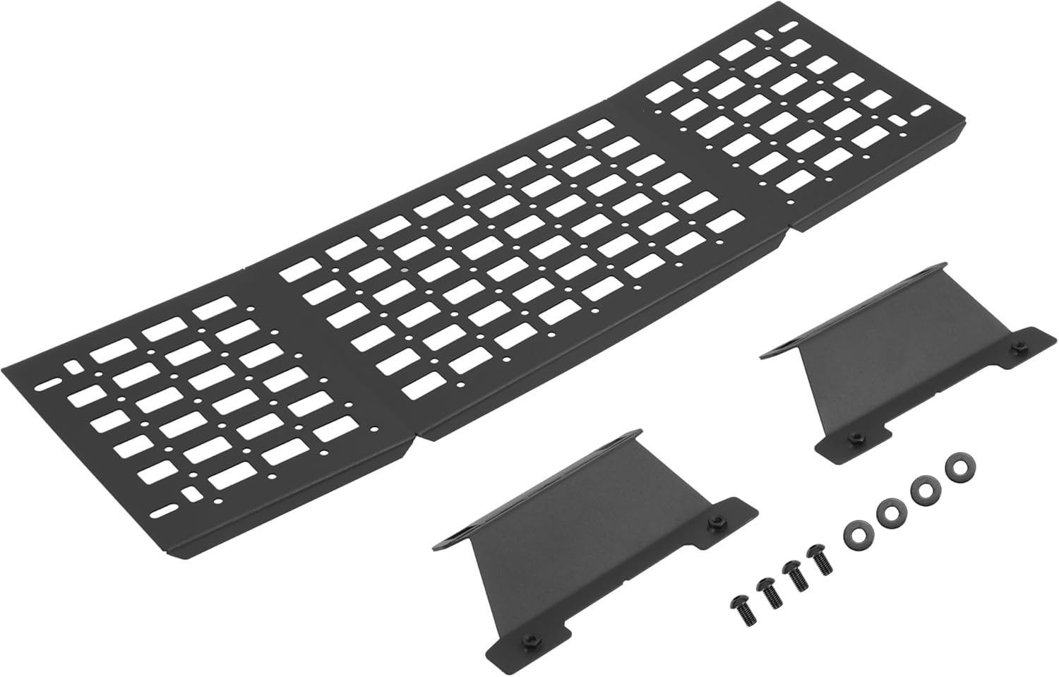 Molle Panel Roof Rack Interior Top Storage Shelf Organizer Rack Compatible with 2016-2023 Toyota Tacoma 3rd Gen Double Cab Steel