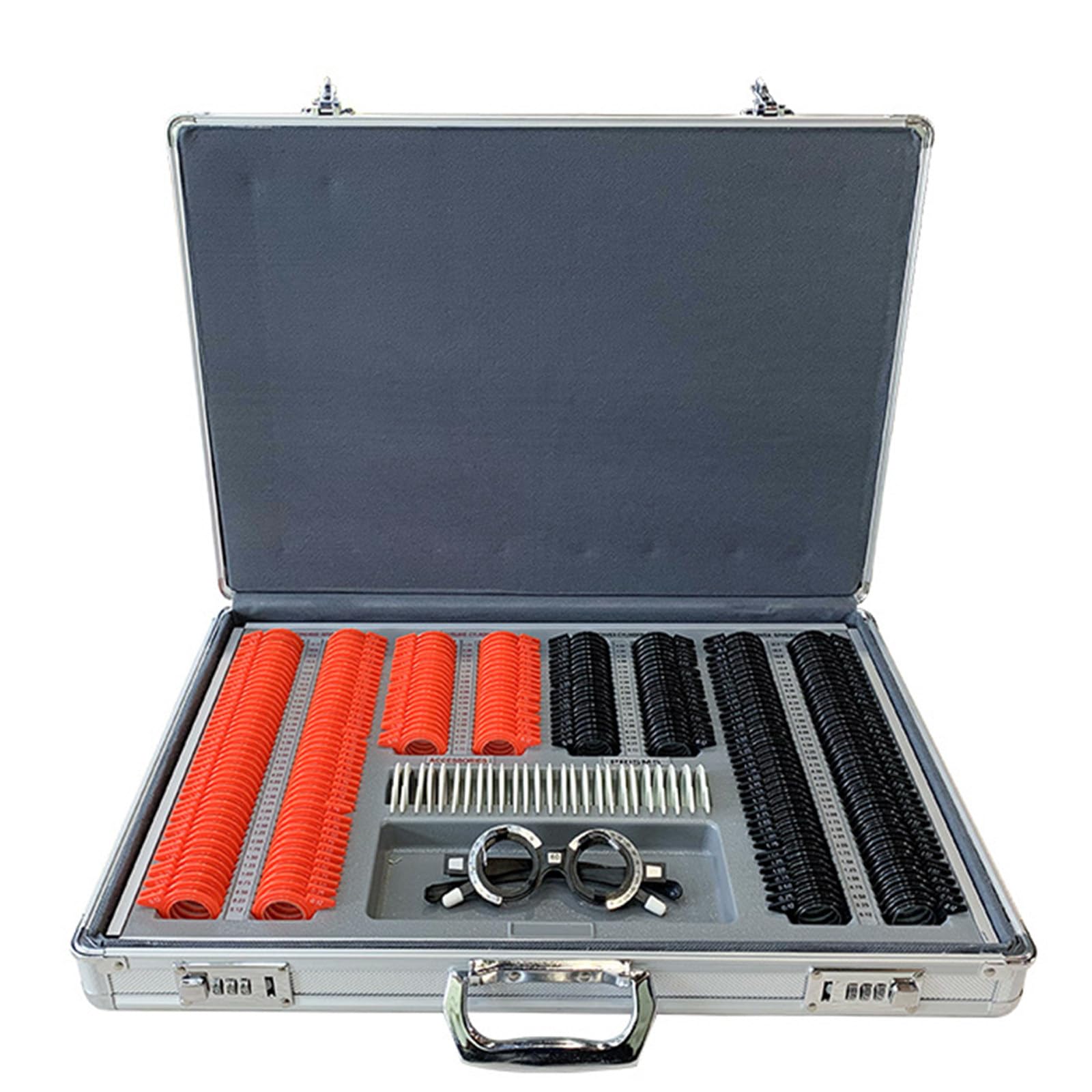 Kit optique de 266 lentilles d'essai pour des examens de vue précis